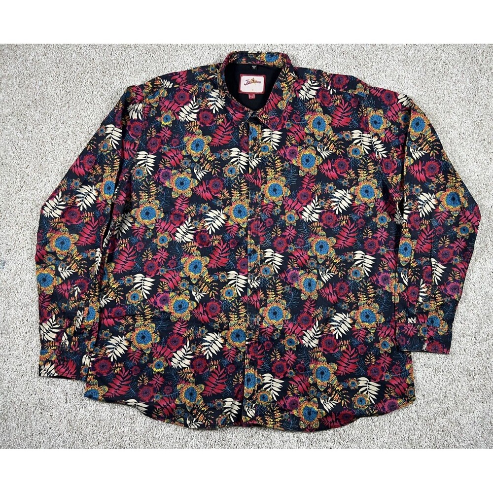 Joe Browns Loud Floral Shirt Retro Festival Indie Streetwear 2XL Y2K